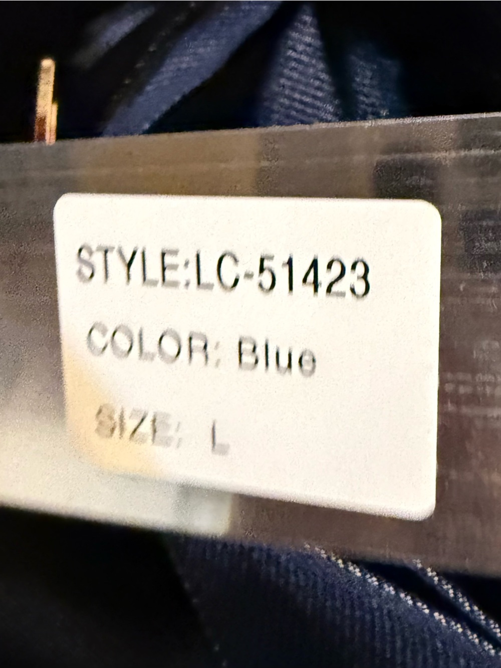 Strapless Dark Lightweight Denim Midi / Maxi Dress with Belt and Gold Buttons - Picture 5 of 5